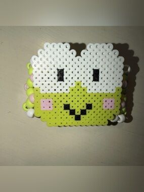 Kerropi Kandi Perler Bracelet with X pattern cuff